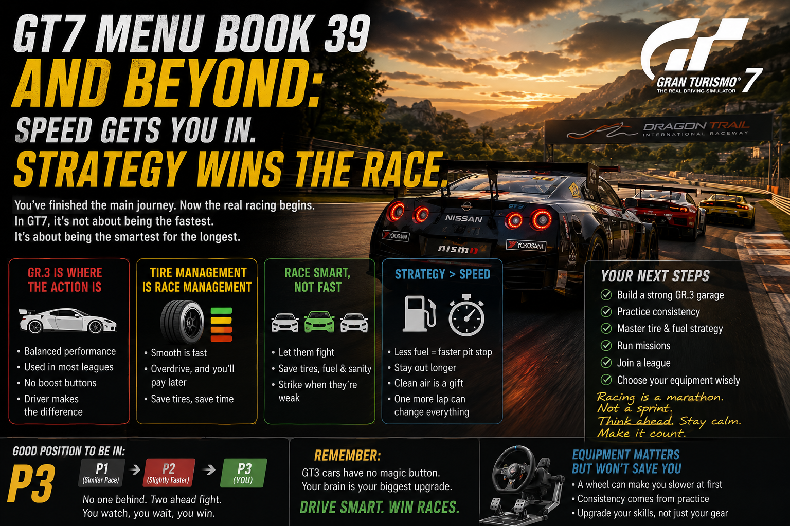 GT7 Menu Book 39 and Beyond: Stop Chasing Lap Times and Start Winning Races